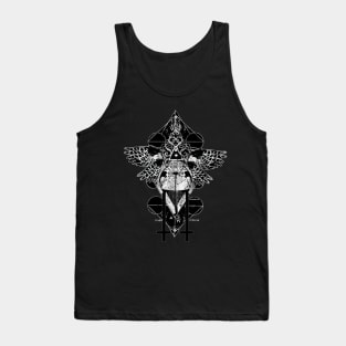 The Lustful Bliss of Blasphemy Inverted Cross Kiss Tank Top